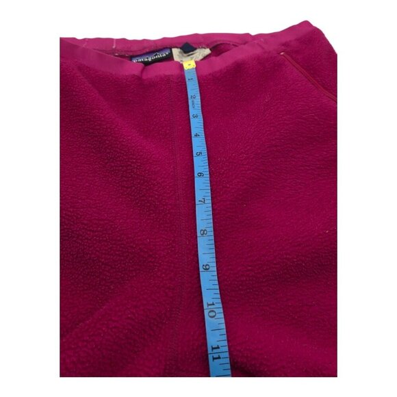 Vtg Patagonia Pants Womens 12 Raspberry Fleece Gorpcore Camping Athleisure USA - Picture 5 of 13